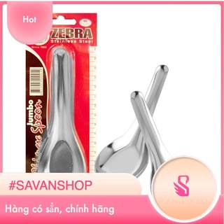 Bộ 6 muỗng/ thìa canh inox cao cấp ZEBRA cỡ đại