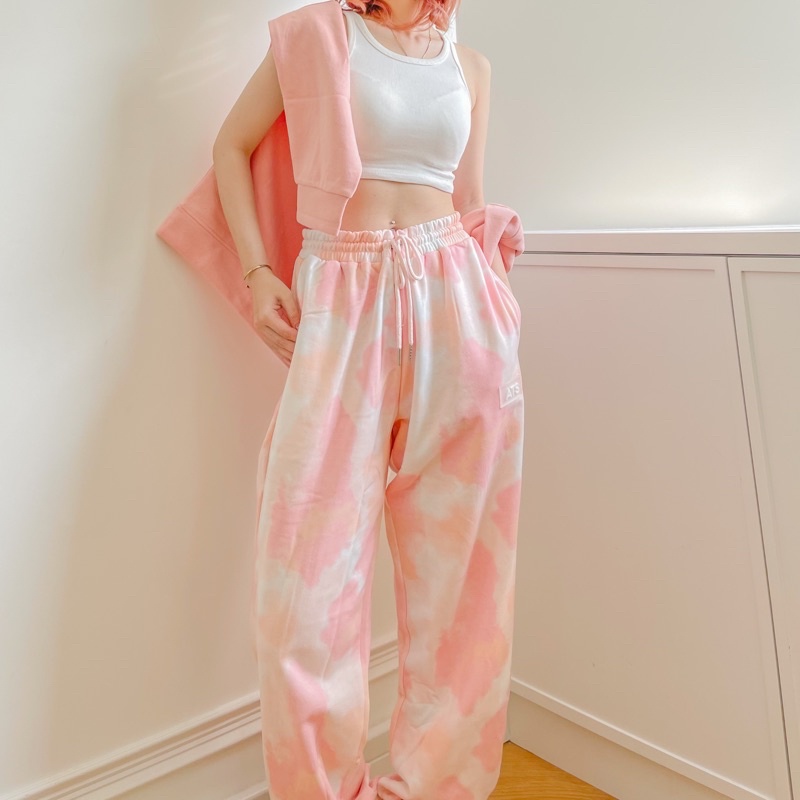 AITHERSTUDIO- Tiedye Pants-Quần Dài Hồng Loang Màu | WebRaoVat - webraovat.net.vn