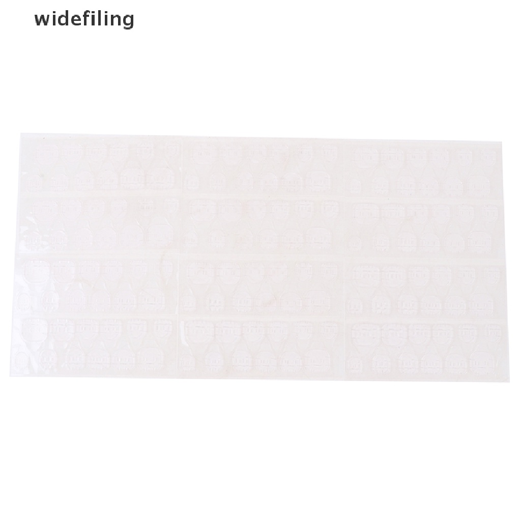 Set 5 Tờ 120 Miếng Dán Móng Tay Giả Trong Suốt Siêu Mỏng