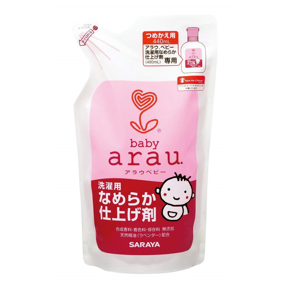 Nước xả vải Arau baby dạng túi 440ml