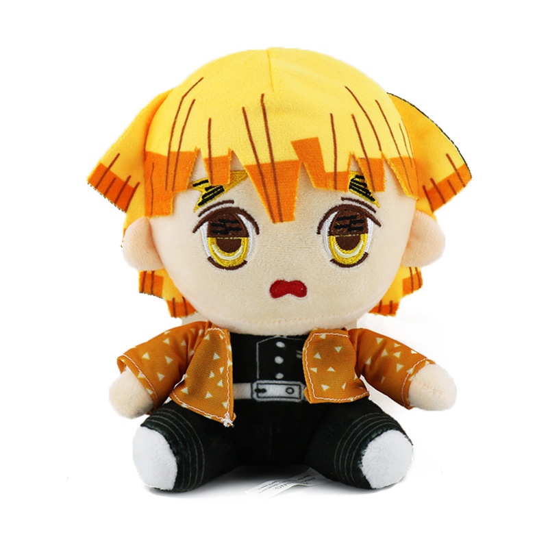 Gấu bông, búp bê nhồi bông nhân vật Tanjiro Shinobu Giyuu Inosuke Zenitsu Nezuko trong Kimetsu No Yaiba 20 cm