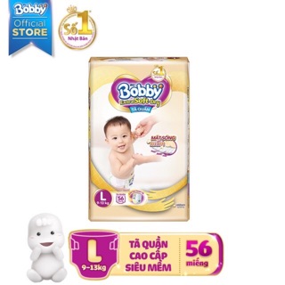 Tã/bỉm quần cao cấp Bobby Extra Soft Dry S70/M64/L56/XL50/XXL46/XXL42