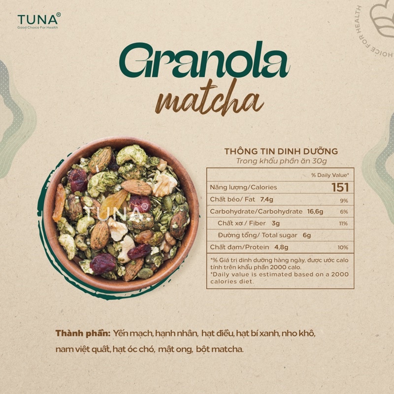 Combo 5 Hũ x 250g Granola Ăn Kiêng Không Đường