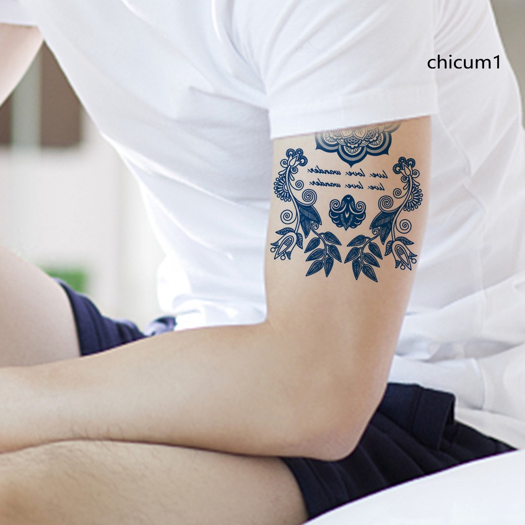 Miếng Dán Hình Xăm Tạm Thời Chiết Xuất Thảo Dược Chống Thấm Nước