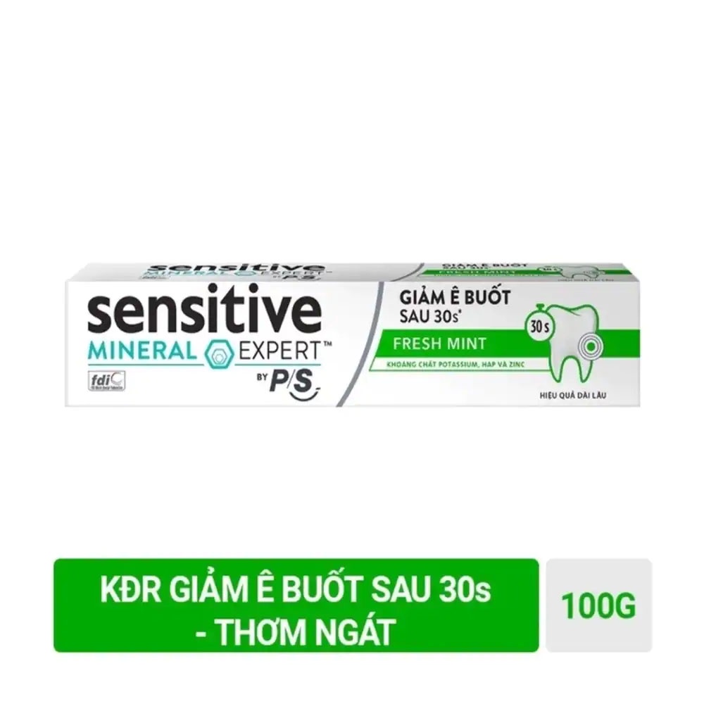 Kem Đánh Răng P/S Sensitive Mineral Expert Bạc Hà Thơm Mát 100g
