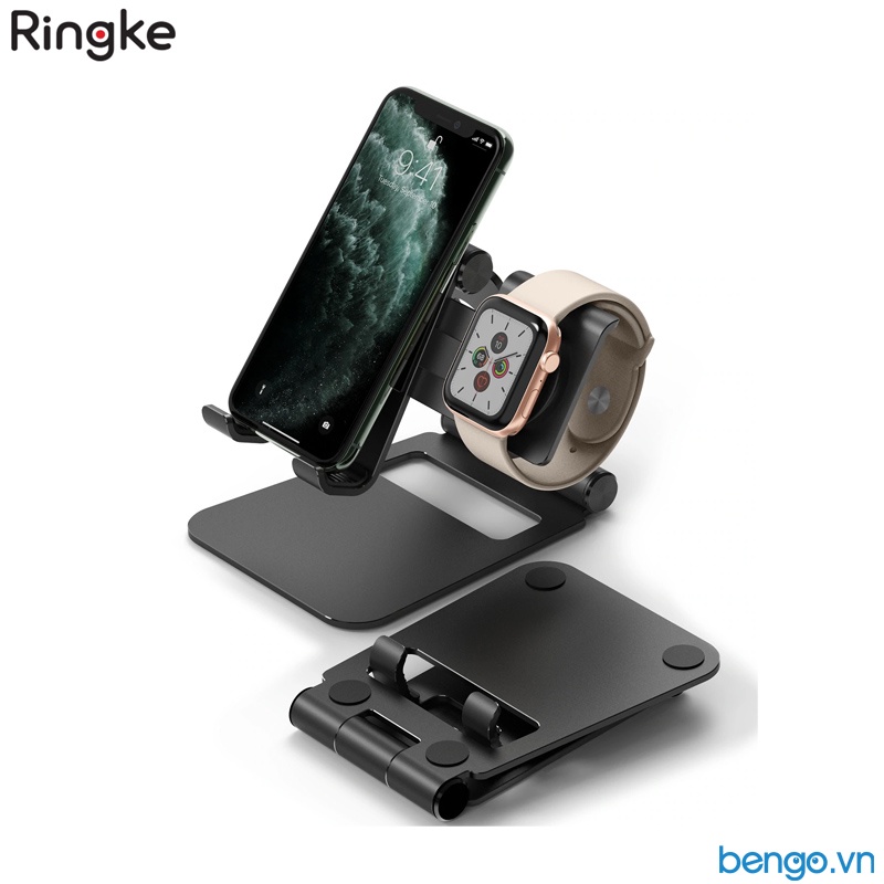 Giá Đỡ 2 In 1 RINGKE Super Folding Stand Cho Apple Watch