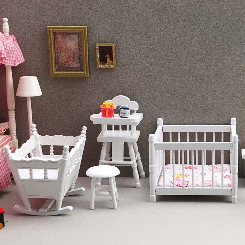 Mô Hình Ghế Đẩu Mini Tỉ Lệ 1: 12 Dùng Để Trang Trí Nhà Búp Bê