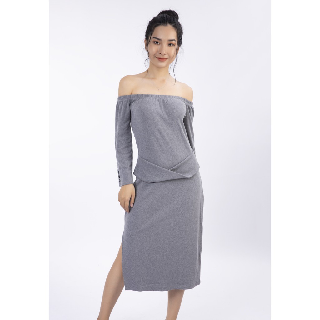 Đầm dáng ôm bẹt vai Lovadova