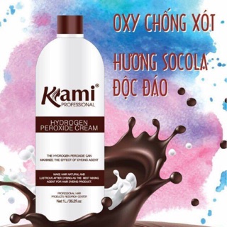 Ôxy Kami, trợ nhuộm tóc Kami không xót da đầu 1000ml/chai