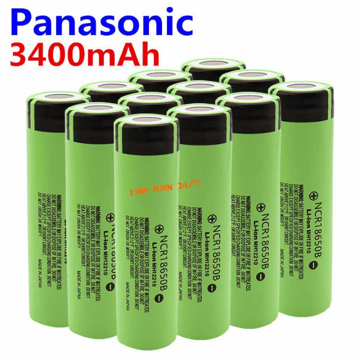 Pin Sạc Panasonic 18650 3.7V NCR18650B 3400mah