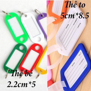[Mã BMSIEULSALE giảm 15% đơn 150k] Thẻ tên ghi nhớ chìa khóa và vali hành lý name tag
