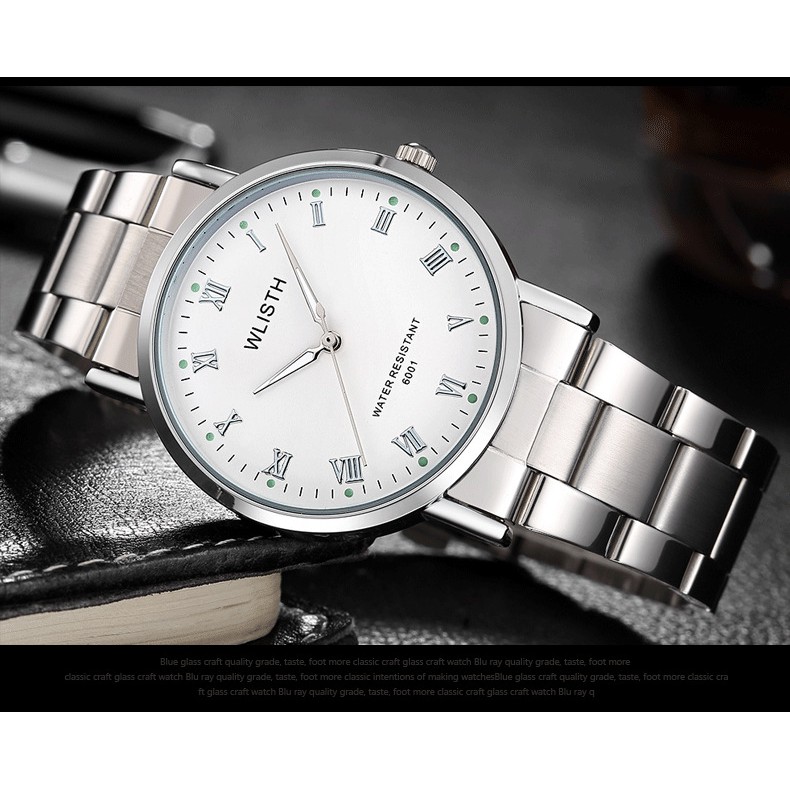 (FULL BOX) Đồng Hồ Nam WLISTH Máy Nhật Kim Dạ Quang Dây Hợp Kim Thép Không Gỉ | BigBuy360 - bigbuy360.vn