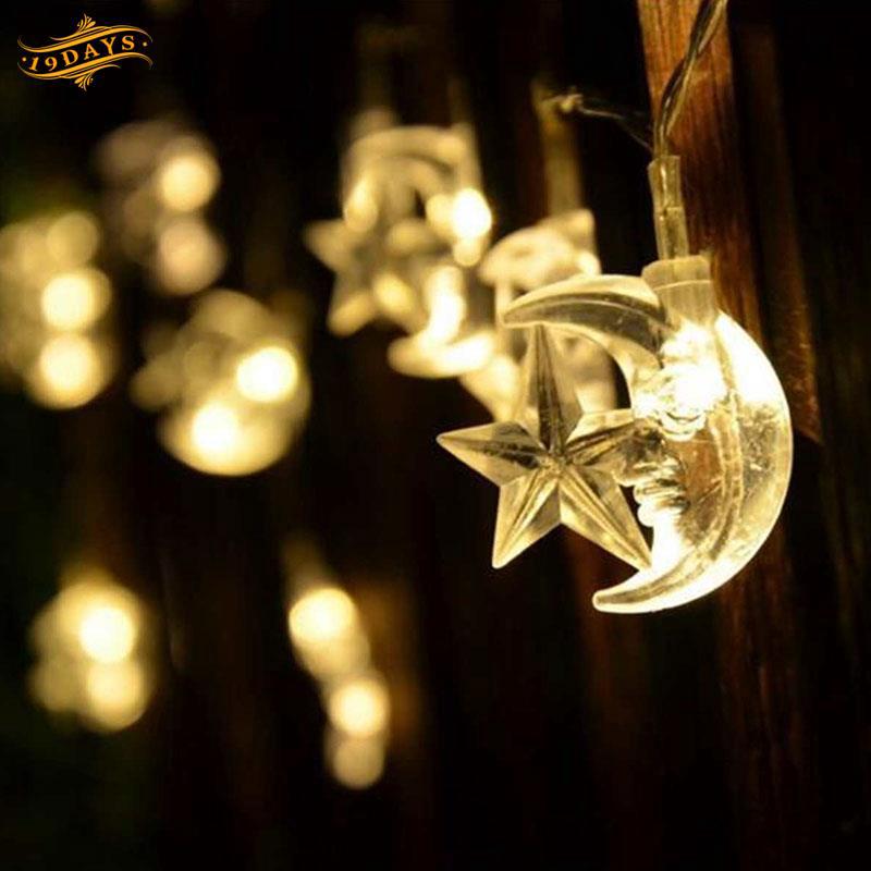 Dây đèn LED chữ eid mubarak lãng mạn