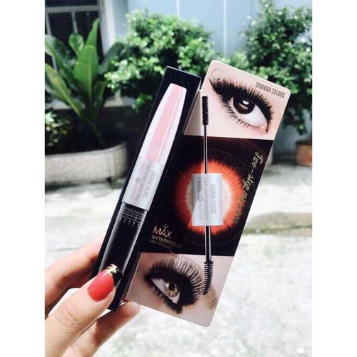 MASCARA CHUỐT MI KHÔNG THẤM NƯỚC, DÀY VÀ TƠI MI 2 ĐẦU SIVANNA COLORS 6X - (hàng nội địa Thái)