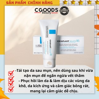 Kem dưỡng làm dịu kích ứng và phục hồi da la roche-posay cicaplast baume b5