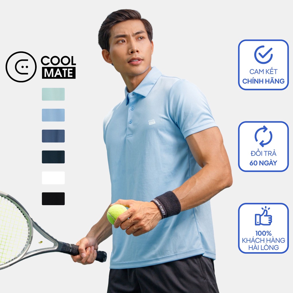 Mua Áo Polo thể thao nam dáng ProMax-S1 xanh da trời thoáng khí Logo ...