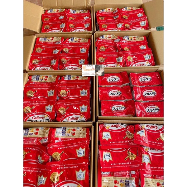 Ngũ cốc Calbee Nhật bản, ăn kiêng, giảm cân mix trái cây, sữa chua