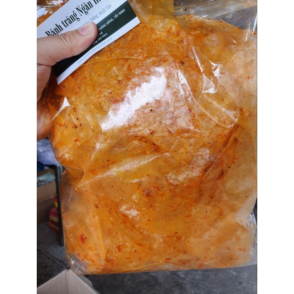 Bánh tráng rong biển, bánh tráng sa tế gói 500g Ngân Hà