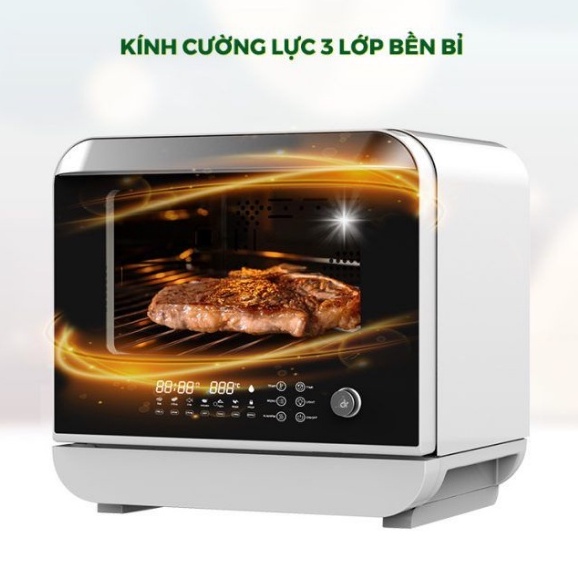 Nồi chiên, Lò chiên hơi nước DREAMER DKA-SAF118W, Dung tích 18 Lít, Hàng chính hãng, Bảo hành 12 tháng