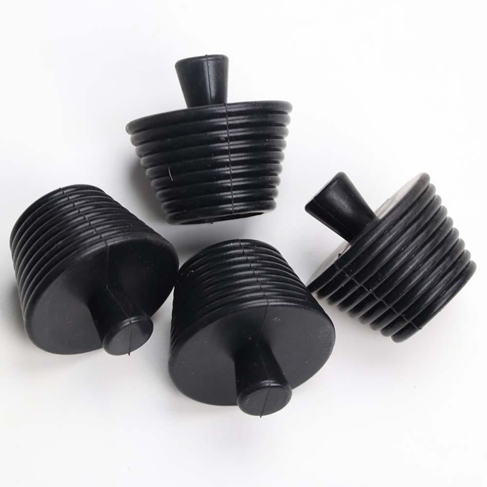 Bộ 2 / 4 / 6 Nắp Đậy Cống Thoát Nước Bồn Rửa Chén Bằng Silicone Màu Đen
