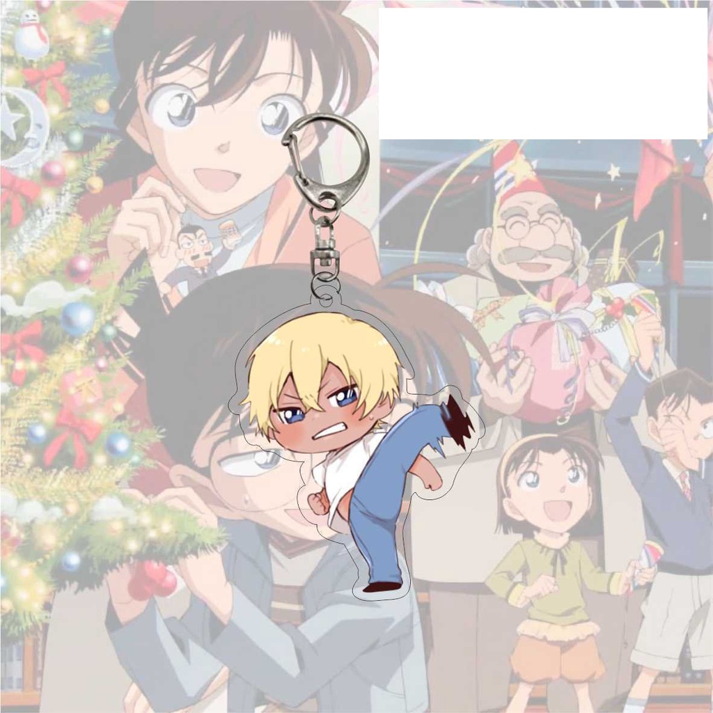 ( Mica trong acrylic ) Móc khóa THÁM TỬ LỪNG DANH CONAN Detective Conan anime chibi dễ thương xinh xắn