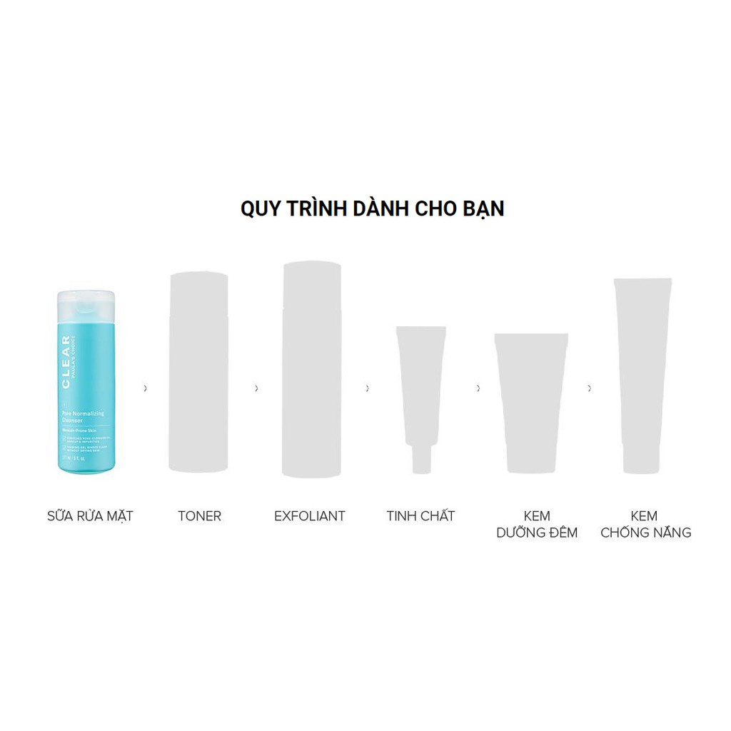 Sữa rửa mặt ngăn ngừa làm sạch mụn và se khít lỗ chân lông Paula’s Choice Clear Pore Normalizing Cleanser 177ml M6002