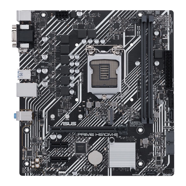 Mainboard ASUS PRIME H510M-E, bo mạch chủ Intel H510, Socket 1200, m-ATX, 2 khe Ram DDR4