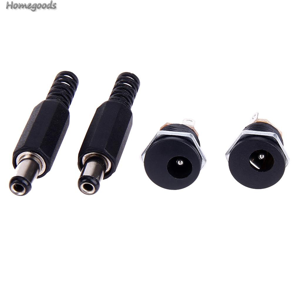 Set 10 Cặp Giắc Cắm Nguồn Dc 2.1x5.5mm