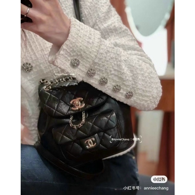 Balo Cn rút 2 nắp duma backpack Da mịn đẹp fullbox size 24