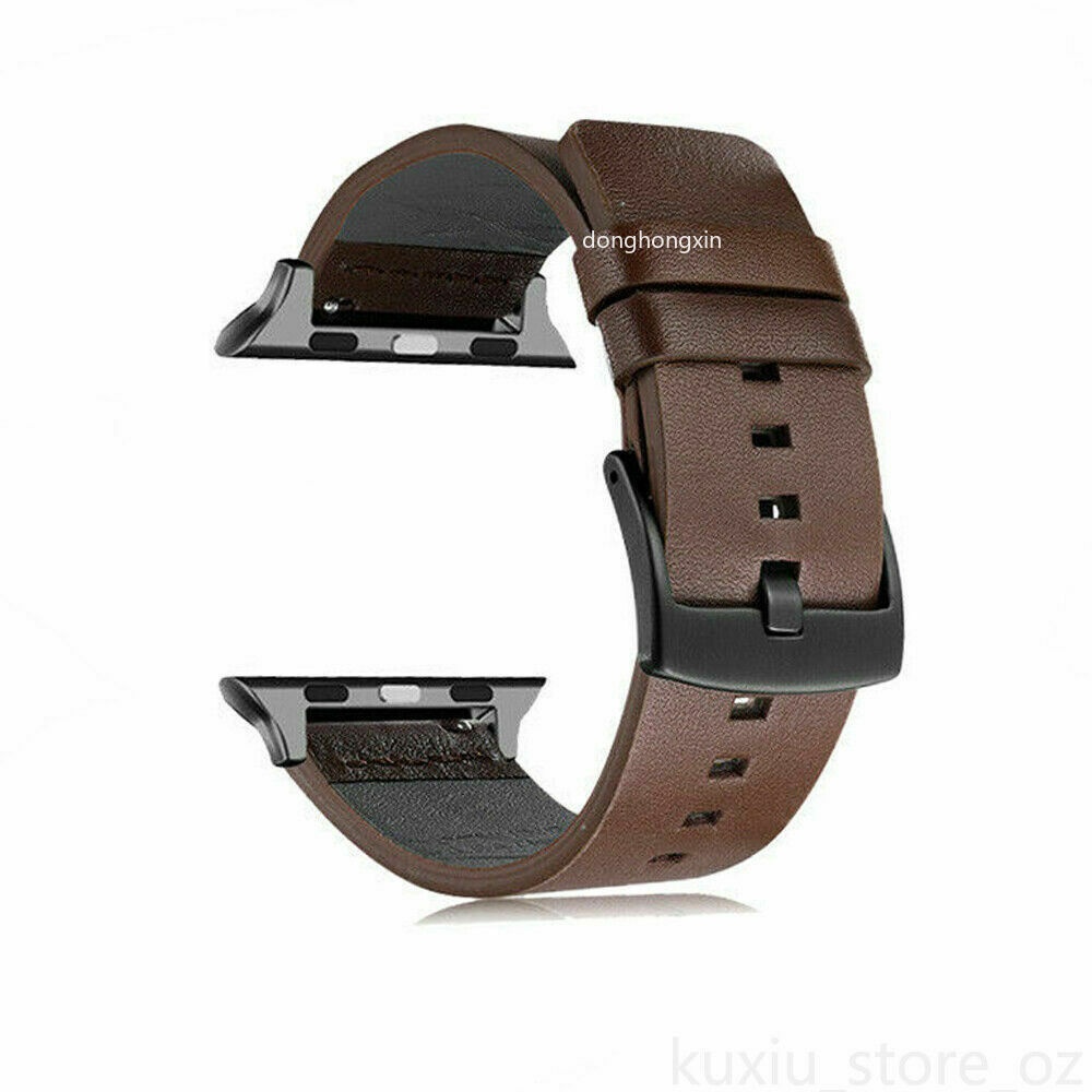 Dây Đeo Bằng Da 41mm 45mm Cho Đồng Hồ Thông Minh Apple Series 7 6 SE 5 4 3 2 1 44mm 42mm 38mm 40mm
