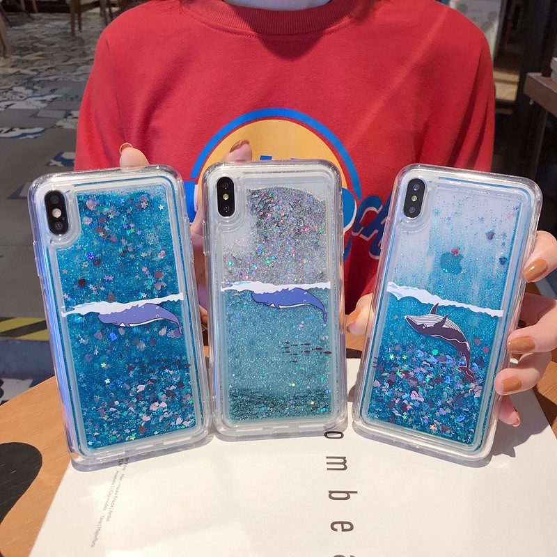 Ốp lưng kim tuyến nước cho Samsung Galaxy A71 A51 A70s A70 A50s A50 A30s A30 A20 A10 M10 A9 2018