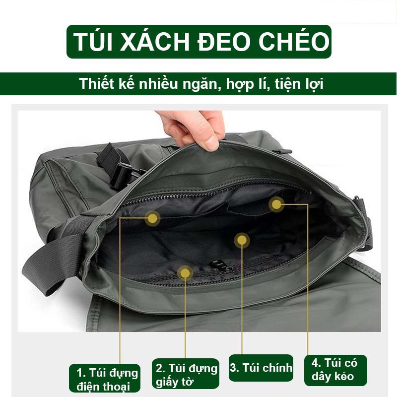 túi xách đeo chéo nam tphcm, shop bán túi đeo chéo du lịch, túi đeo chéo vải chống nước