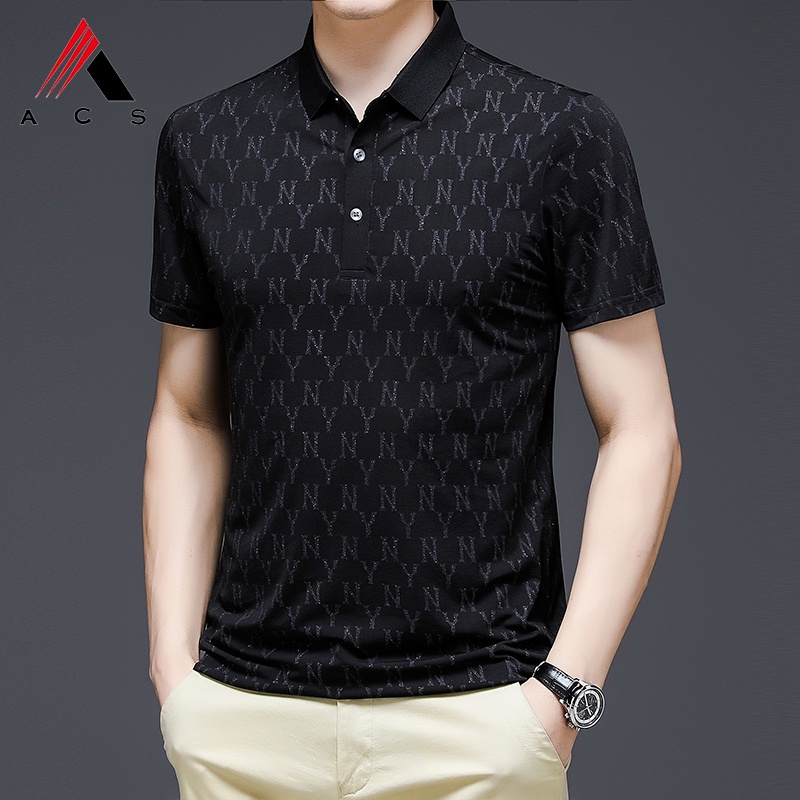 Áo polo Ngắn Tay In Họa Tiết Thời Trang Mùa Hè Cho Nam