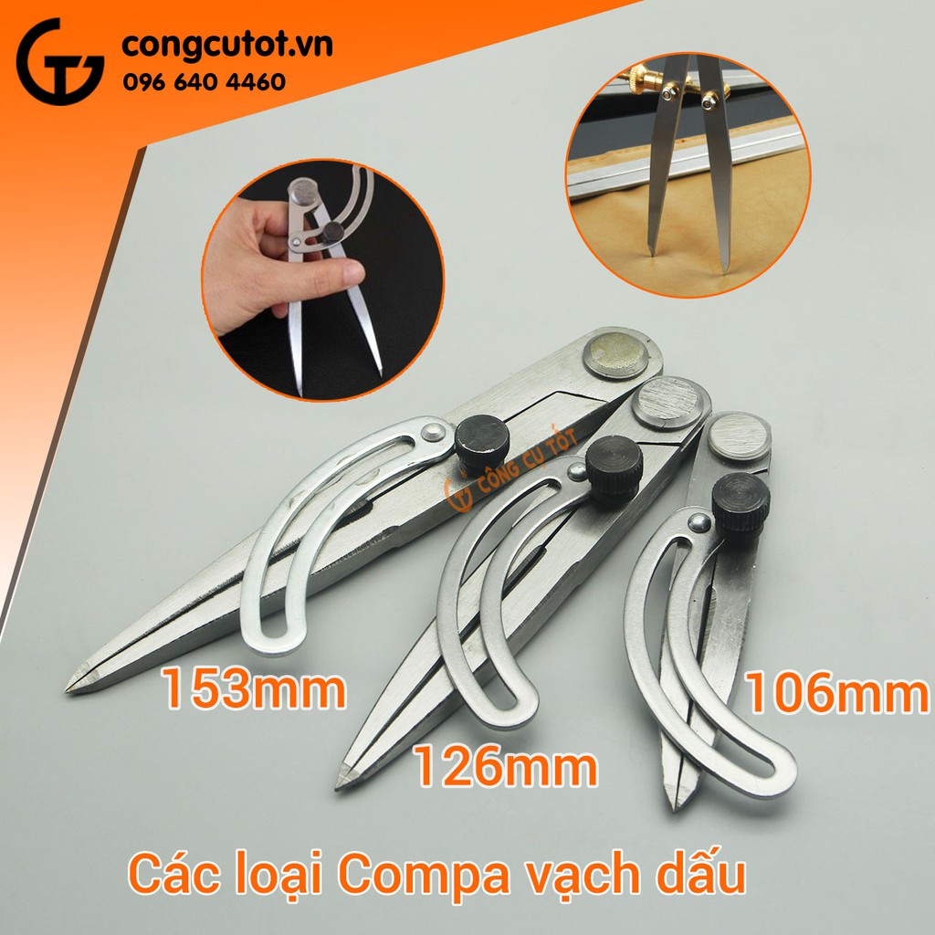 Compa vạch dấu chuyên chế tác đồ gỗ