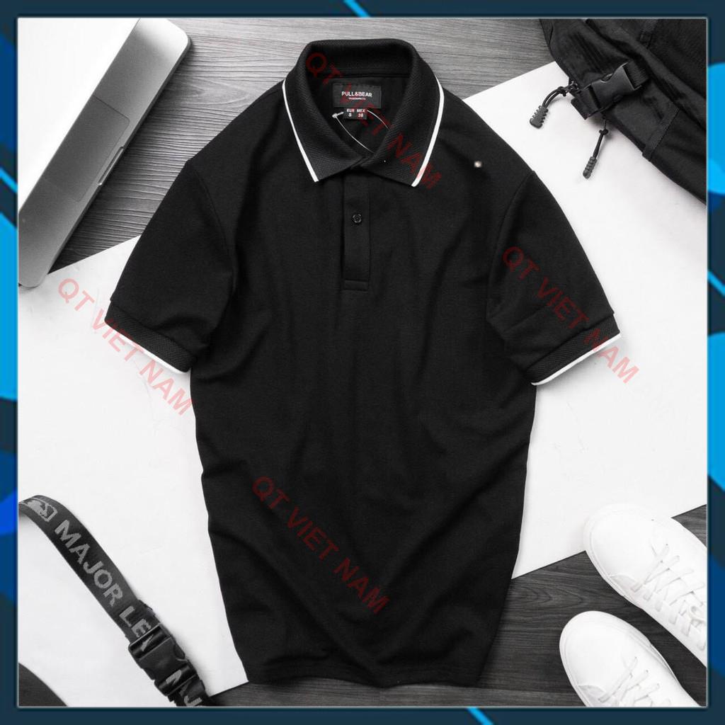 [ẢNH THẬT] ÁO POLO PHỐI VIỀN CHẤT THUN CÁ SẤU, ÁO THUN NAM CÓ CỔ VỀ ĐỦ 2 MÀU QTVN | BigBuy360 - bigbuy360.vn