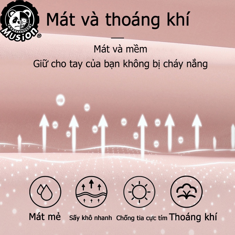 Musion - Ống tay áo chống nắng  Chống tia cực tím Toàn diện Chống nắng Thời trang Găng tay có thể chuyển đổi có thể chuyển đổi đầu ngón tay mát mẻ