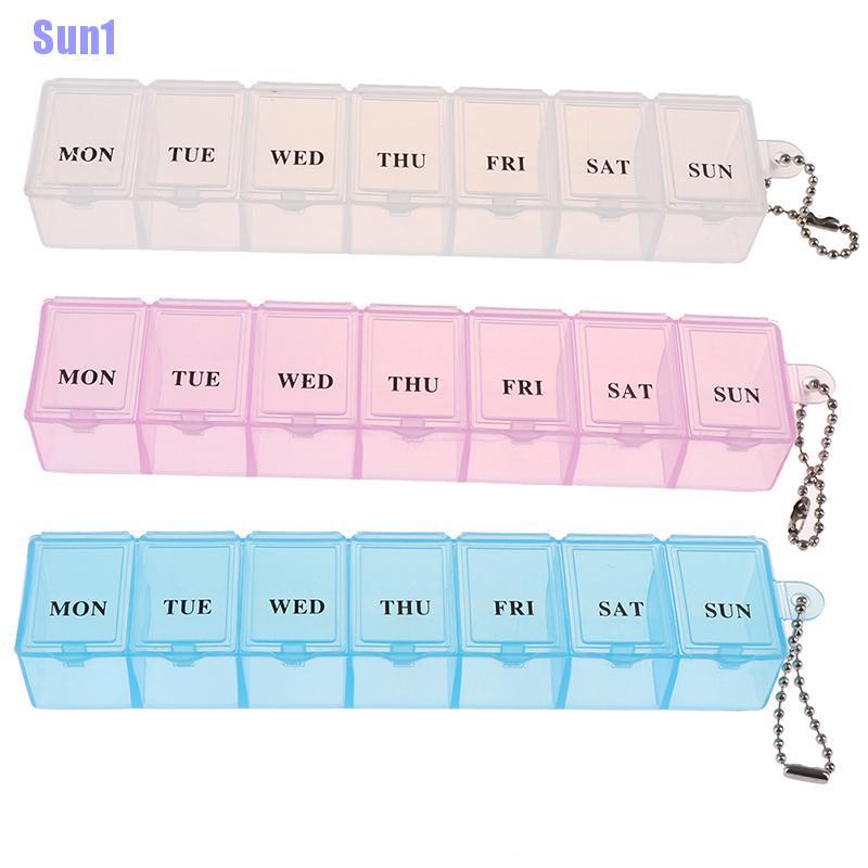 (Hàng Mới Về) Hộp Đựng Thuốc 7 Ngày Cầm Tay