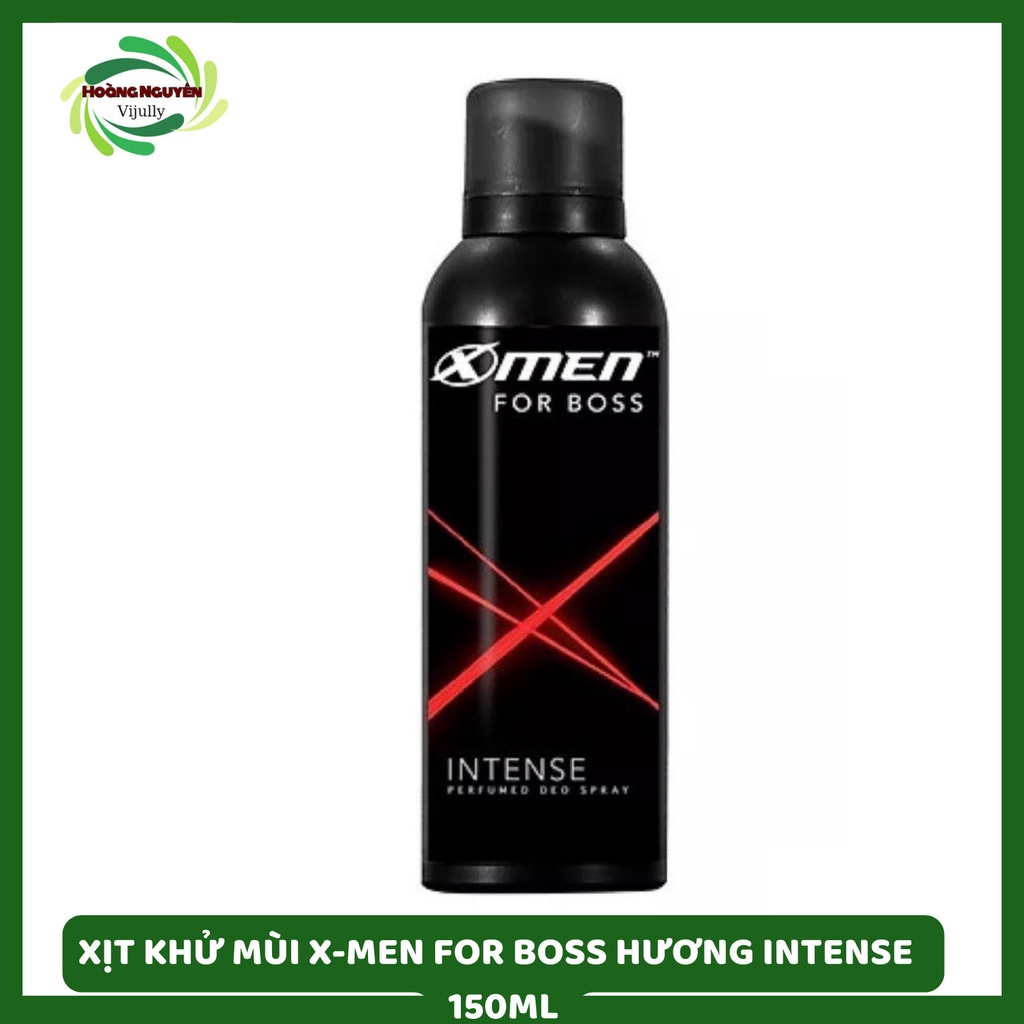 Xịt khử mùi X-Men For Boss Intense - Mùi hương trầm đầy nội lực 150ml