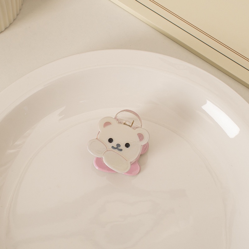 (0591) Cặp Tóc Nhỏ Hình Gấu Dễ Thương Ngọt Ngào Xinh Xắn