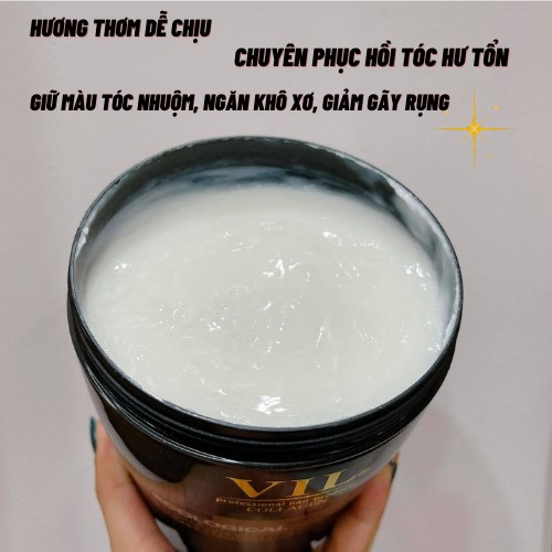 Hấp dầu Vil Collagen phục hồi tóc hư tổn 1000ml