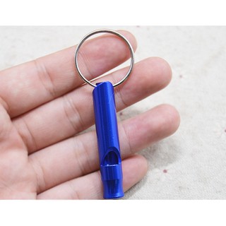 Móc khóa còi nhôm 7cm (Giao màu ngẫu nhiên)