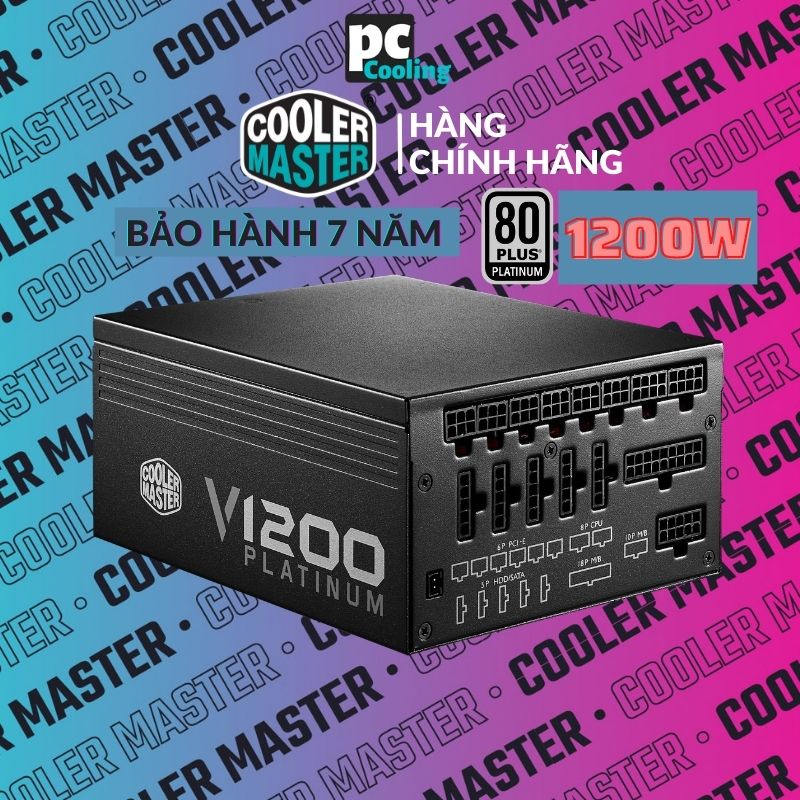 (1200w) Nguồn máy tính CoolerMaster V1200 80 Plus Platinum - hàng chính hãng