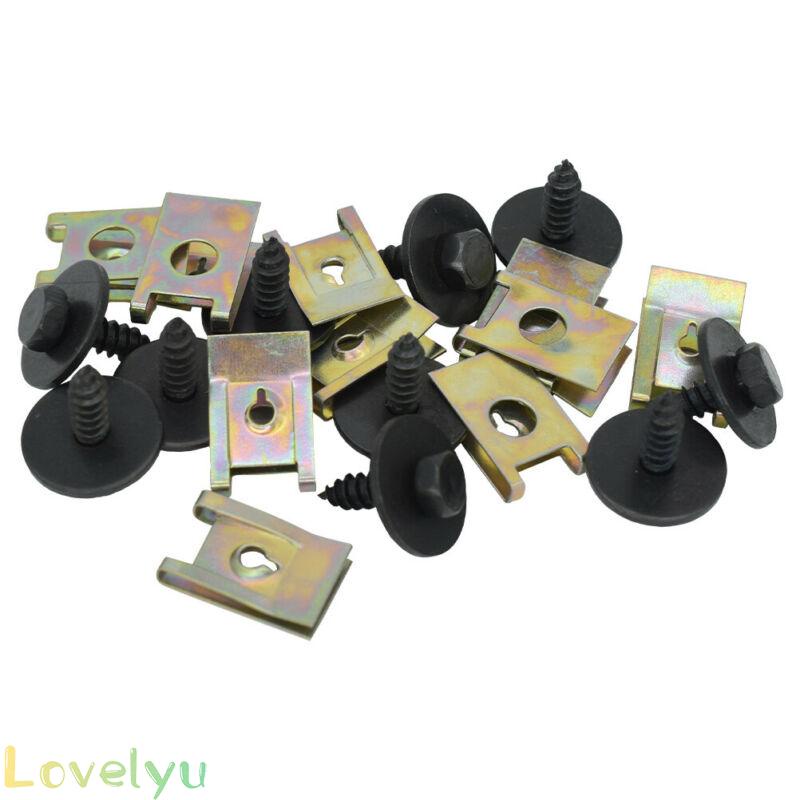 ◀READY▶40*Mud Flaps Clips U Nut Hex Screw For BMW Speed Fastener Undertray Sheet Metal# Good Quality