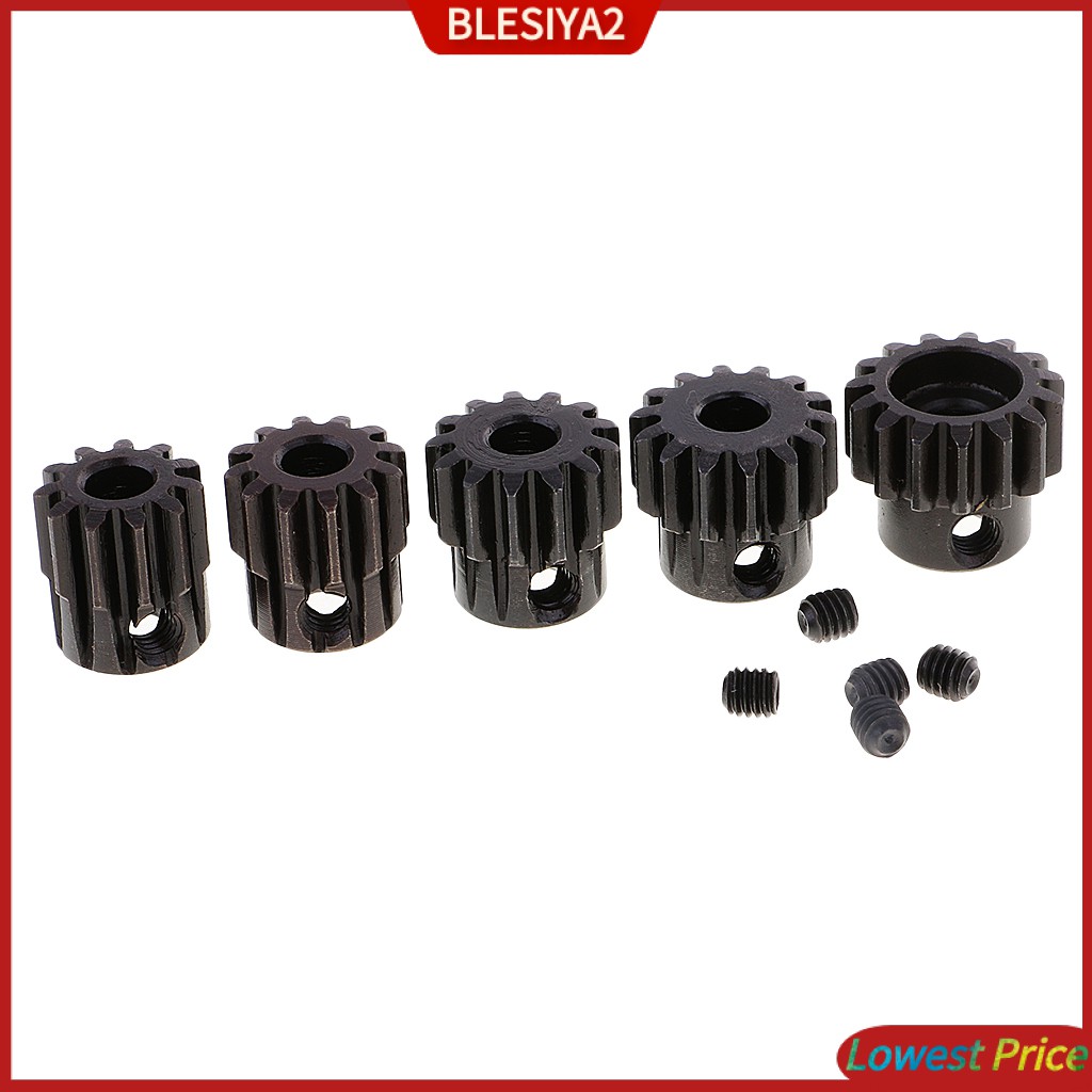 [BLESIYA2] 1/8 RC Truck Car Parts M1 5mm 11T 12T 13T 14T 15T Pinion Motor Gear Set DIY