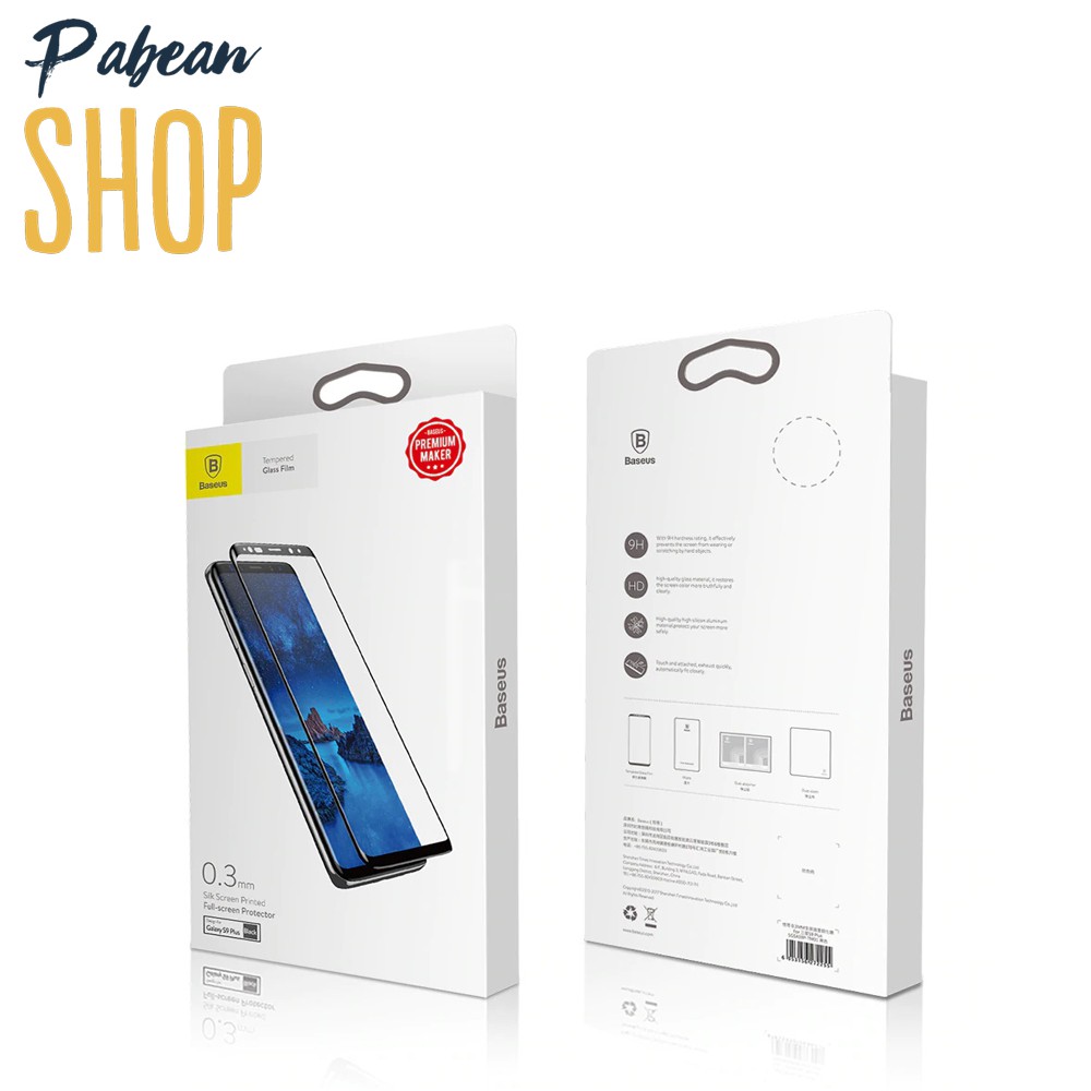 Kính cường lực FULL MÉP cong chính hãng BASEUS cho SAMSUNG S8/S9/S8+/S9+/note8/note9