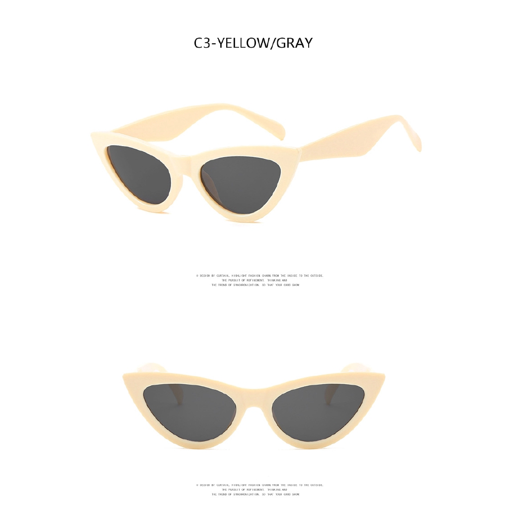 Kính Mát Mắt Mèo Phong Cách Âu Mỹ Thời Trang Cho Nữ