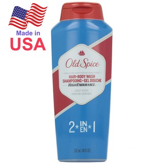 Sữa tắm gội cho nam OLD SPICE 2 in1 Hair Body Wash 532ml