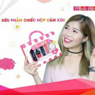 Bộ son Miracle Apo Girl's Mood Swing mixed by Changmakeup + Tặng 1 LipIce Sleeping Mask 6g
