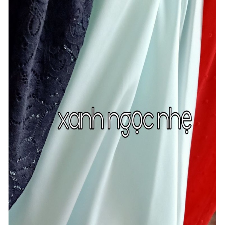 váy ngủ lụa satin tay ren màu xanh ngọc nhẹ siêu dễ thương, hàng thiết kế độc quyền tại shop