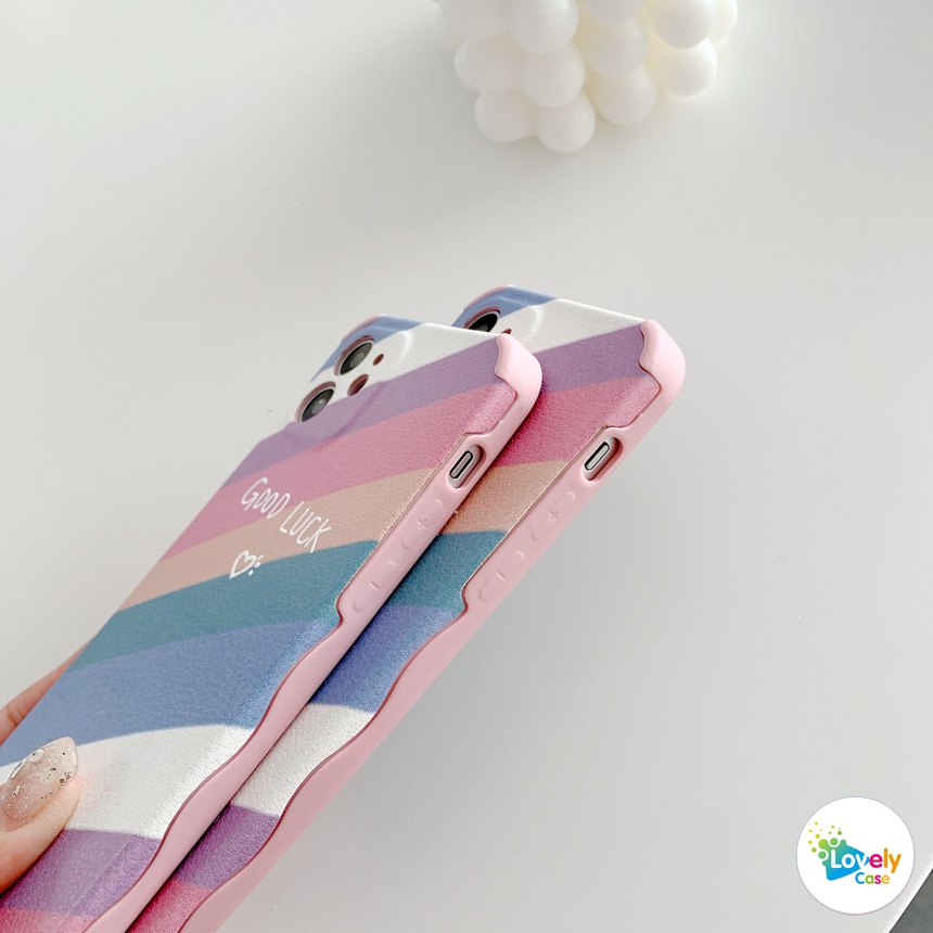 Ốp Lưng Họa Tiết Sọc Ngang Cầu Vồng Cho Oppo A53 A93 2020 Reno 3 A5S A3S A12E A12 | BigBuy360 - bigbuy360.vn